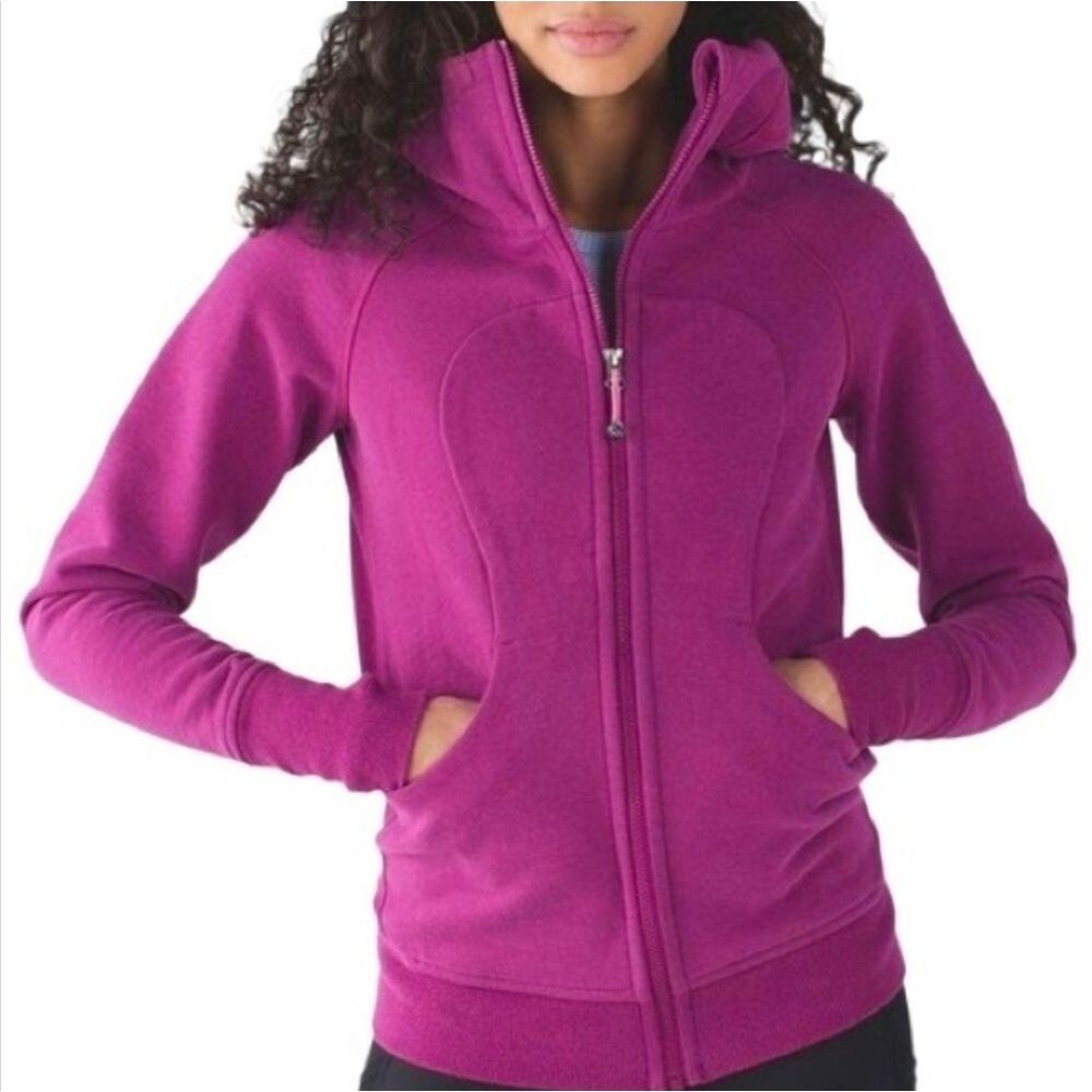Lululemon scuba hoodie jacket, zipper, long sleeve, thumbholes, pockets